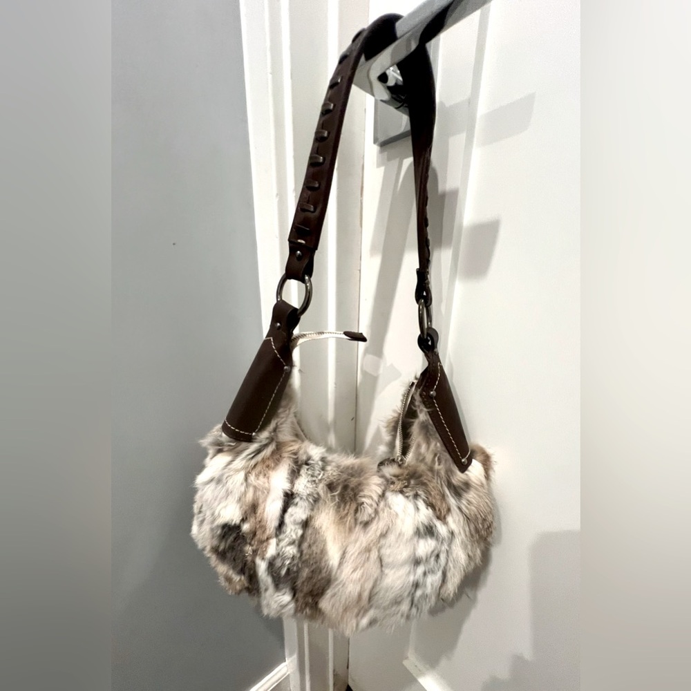 Franscesco Biasia Fur shoulder handbag